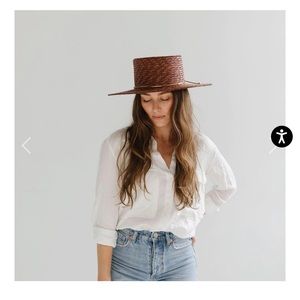 Gigi pip Capri short Brown straw hat